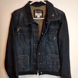 Christopher & Banks Dark Wash Jean Jacket Size L